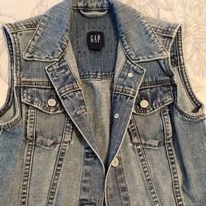 Gap sleeveless denim vest
